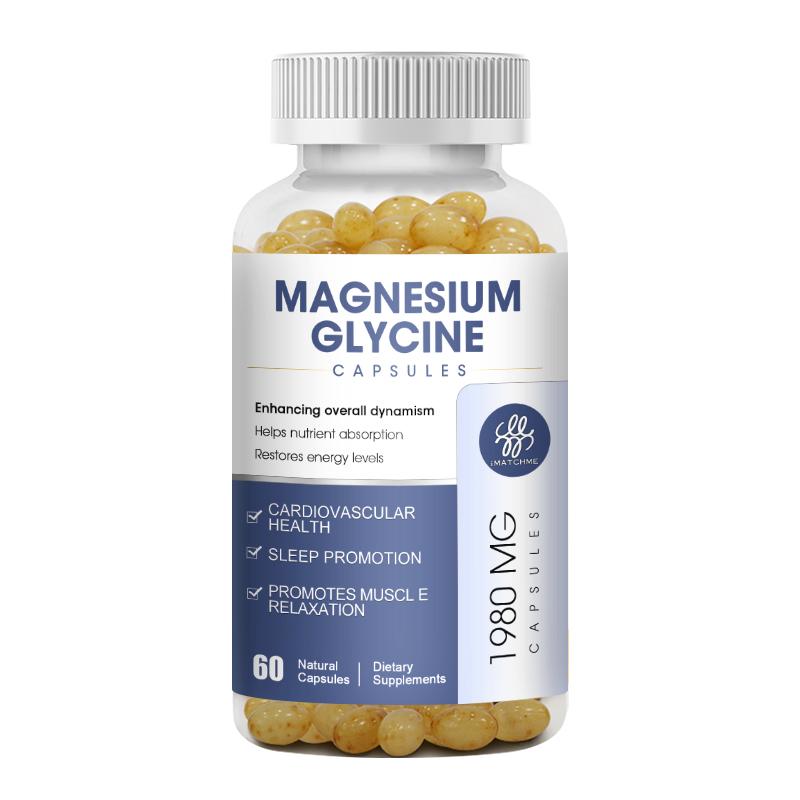 Magnesium Glycinate Fully Chelated, High Absorption Formula with Magnesium Bisglycinate Chelate for Nerve, Muscle & Bone Health Support, Vegan, Gluten Free