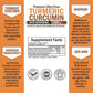 Turmeric Curcumin Capsules Dietary Supplements 2000mg with Bioperine