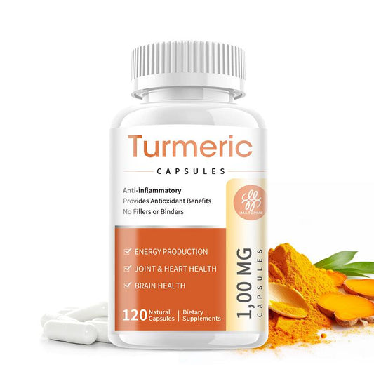 iMATCHME Turmeric Capsule Better Absorption Joint Support Brain Heart Healthy Immune System Vegen