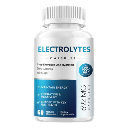 iMATCHME Electrolytes Capsules For Maintain Energy Endurance Hydration & Recovery Loaded With Key Nutrients Energized and Hydrated Zero Calories No Sugar