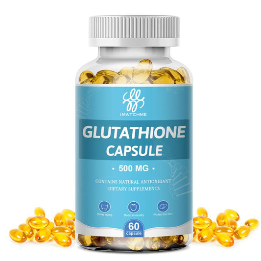 iMATCHME Glutathione Capsules Collagen Antioxidant Anti-Aging Boosting Immunity Dull Skin Whitening Supplement Vitamin C
