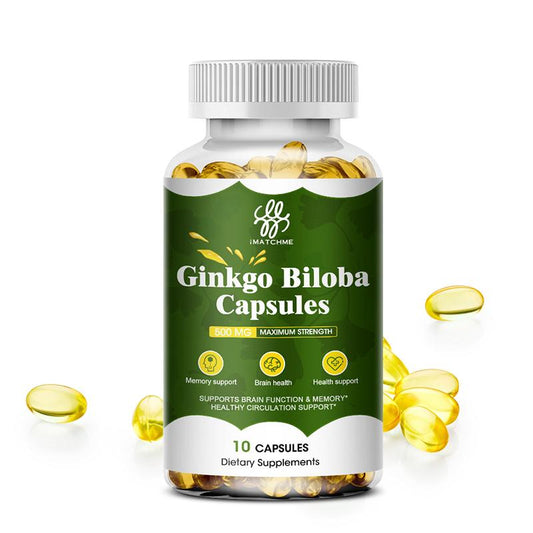 Ginkgo Biloba Extra Strength - Supports Brain Function & Memory Support, 120 Vegetarian Capsules