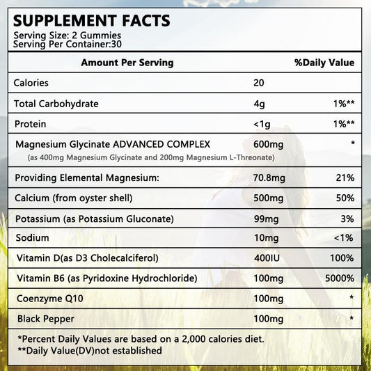 Magnesium Glycinate Fully Chelated, High Absorption Formula with Magnesium Bisglycinate Chelate for Nerve, Muscle & Bone Health Support, Vegan, Gluten Free